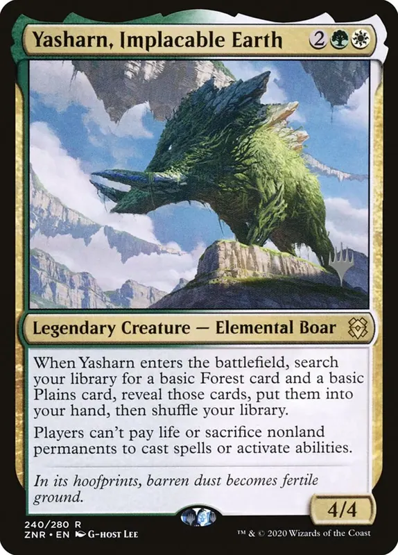 Yasharn, Implacable Earth (Promo Pack) - Español [Zendikar Rising Promos]