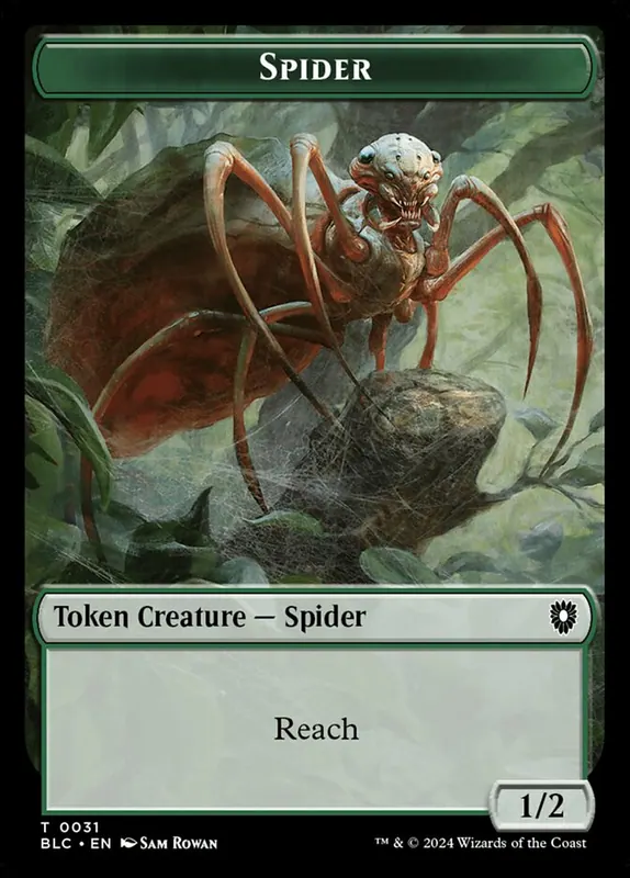 Spider [Bloomburrow Commander Tokens]