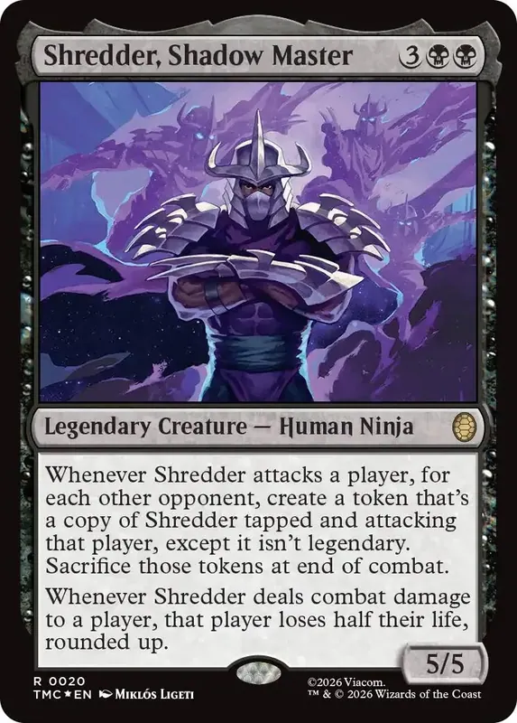Shredder, Shadow Master (Surge Foil) [Teenage Mutant Ninja Turtles Commander]