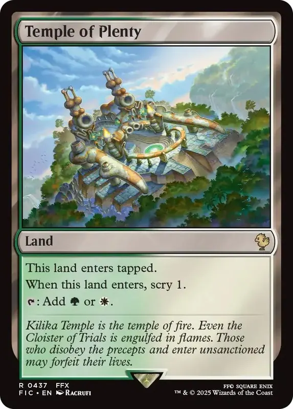 Temple of Plenty (Surge Foil) [FINAL FANTASY Commander]