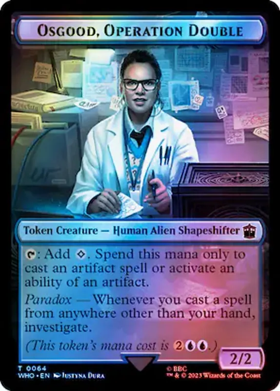 Osgood, Operation Double [Doctor Who Tokens]