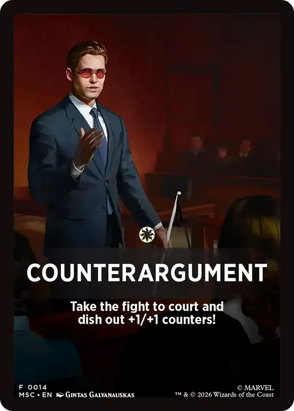 Counterargument Theme Card [Marvel Super Heroes Commander]