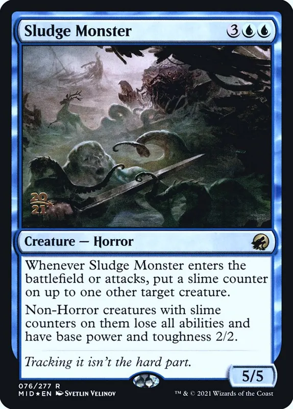 Sludge Monster [Innistrad: Midnight Hunt Promos]