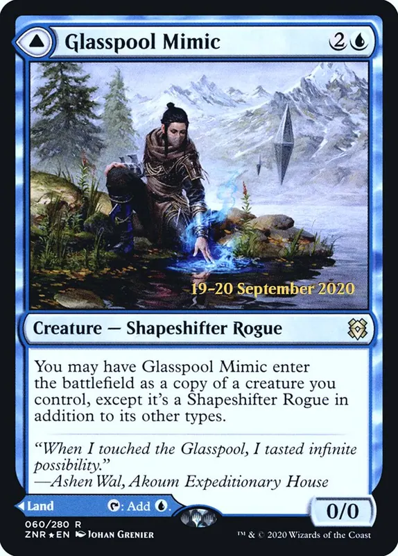 Glasspool Mimic // Glasspool Shore [Zendikar Rising Promos]
