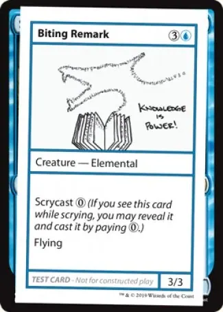 Biting Remark (2021 Edition) [Mystery Booster Playtest Cards]