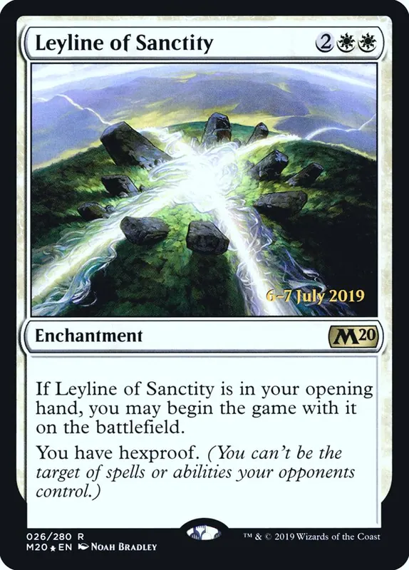 Leyline of Sanctity [Core Set 2020 Promos]