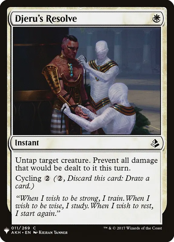 Djeru's Resolve [The List]