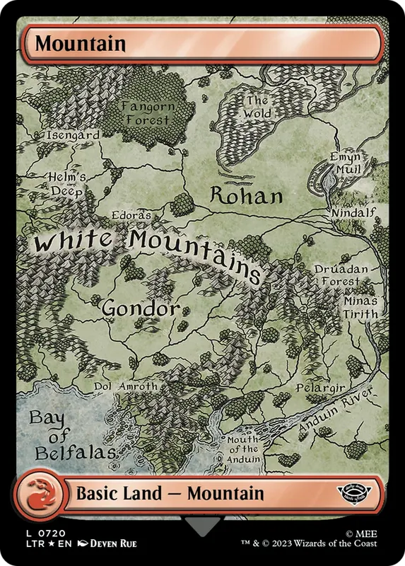 Mountain (720) (Surge Foil) [The Lord of the Rings: Tales of Middle-Earth]