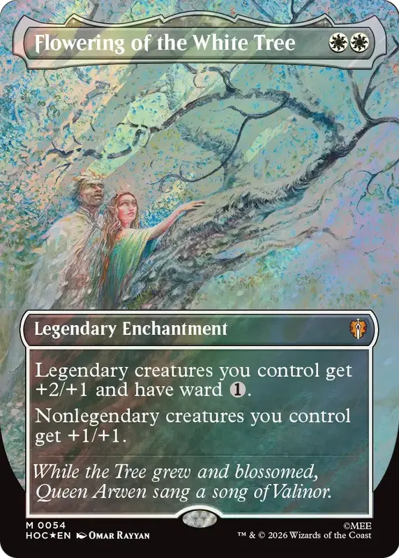 Flowering of the White Tree (Borderless) (Surge Foil) [The Hobbit: Eternal-Legal]