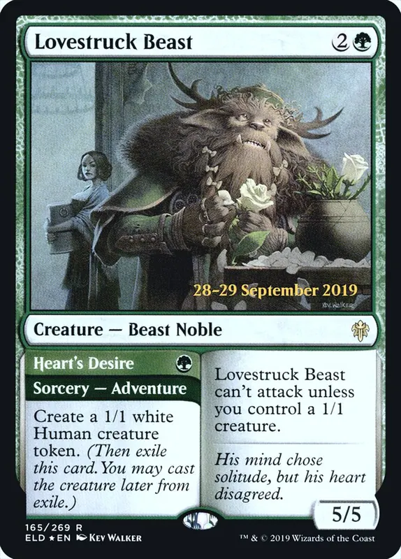 Lovestruck Beast // Heart's Desire [Throne of Eldraine Promos]