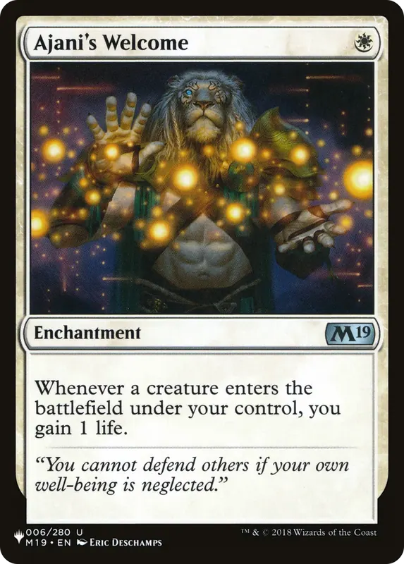 Ajani's Welcome [The List]