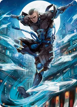 Kaito Shizuki 1 Art Card [Kamigawa: Neon Dynasty Art Series]