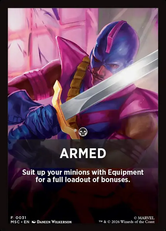 Armed [Marvel Super Heroes Jumpstart Front Cards]