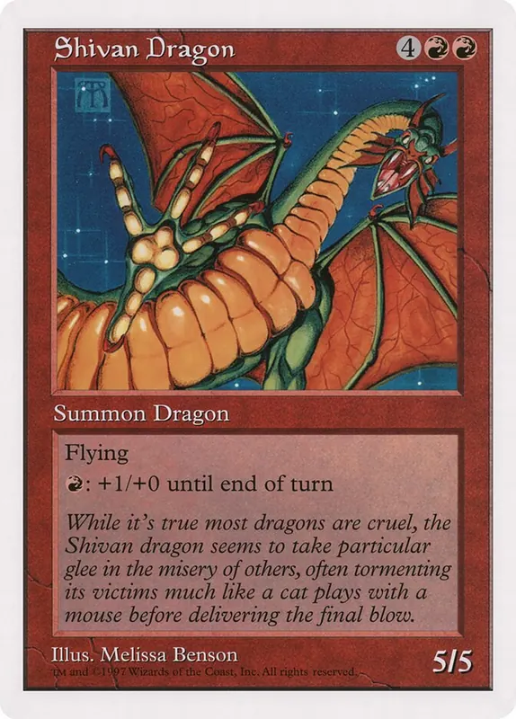Shivan Dragon [Oversized 90's Promos]