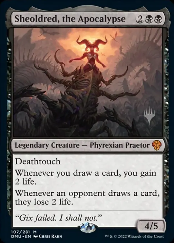 Sheoldred, the Apocalypse (Promo Pack) - Español [Dominaria United Promos]