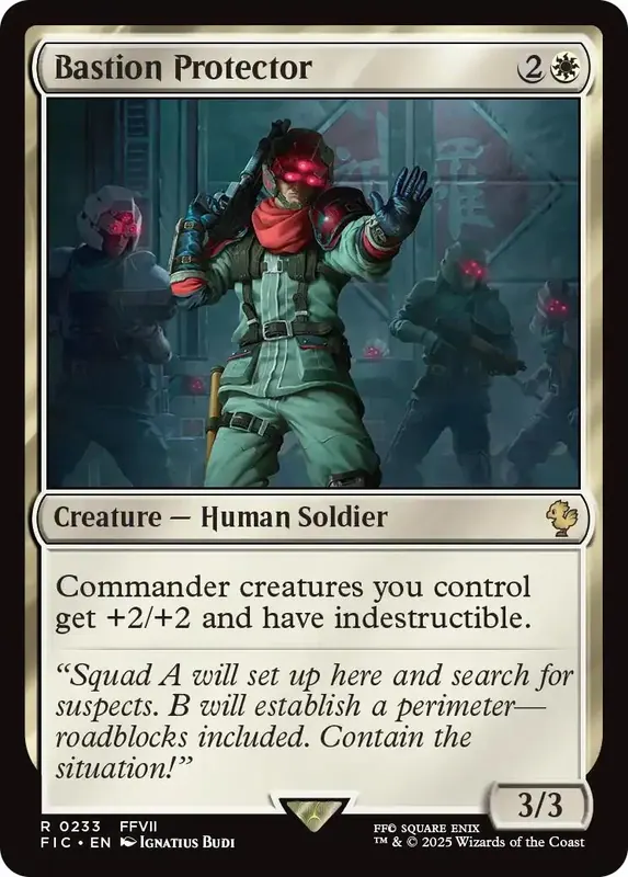 Bastion Protector (Surge Foil) [FINAL FANTASY Commander]