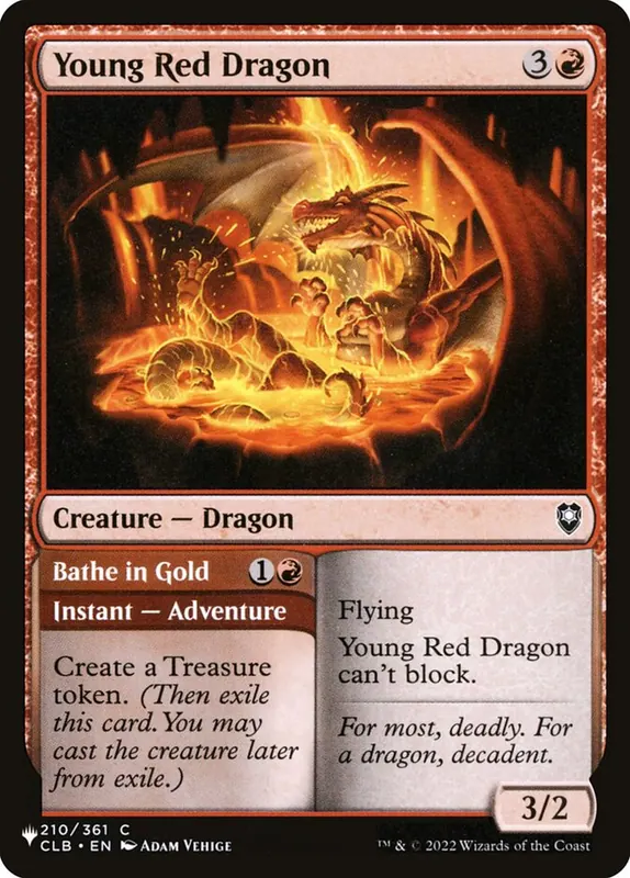 Young Red Dragon // Bathe in Gold [The List]