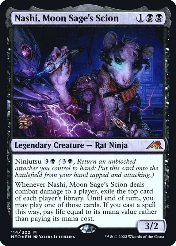Nashi, Moon Sage's Scion [Kamigawa: Neon Dynasty Promos]