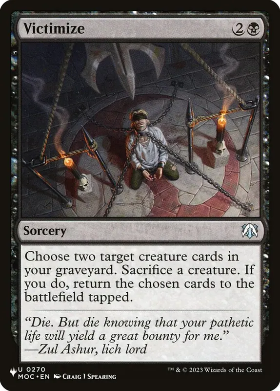 Victimize [The List]