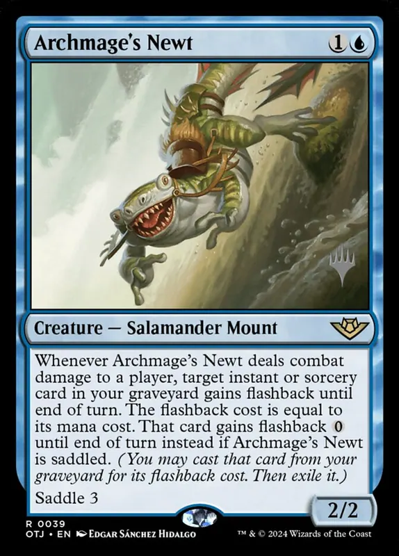 Archmage's Newt [Outlaws of Thunder Junction Promos]