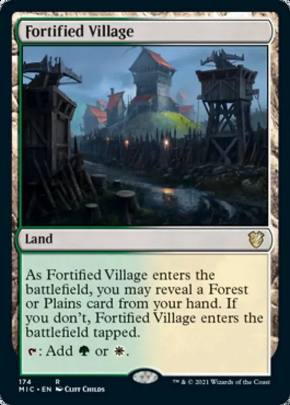 Fortified Village - Español [Innistrad: Midnight Hunt Commander]