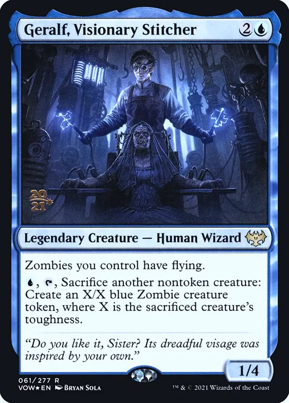 Geralf, Visionary Stitcher [Innistrad: Crimson Vow Promos]