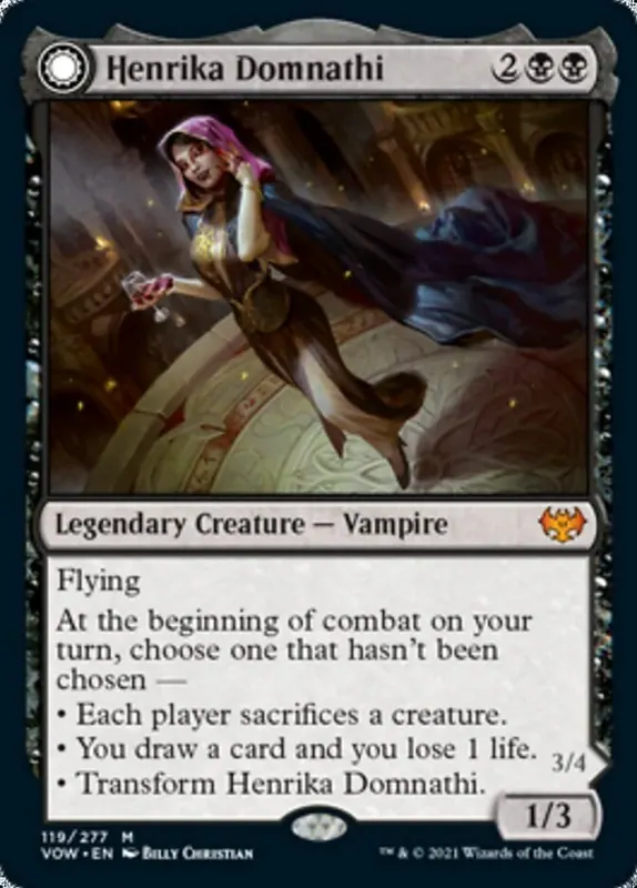 Henrika Domnathi // Henrika, Infernal Seer - Español [Innistrad: Crimson Vow]