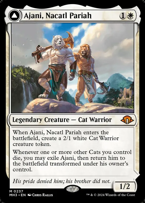 Ajani, Nacatl Pariah // Ajani, Nacatl Avenger [Modern Horizons 3] - Español