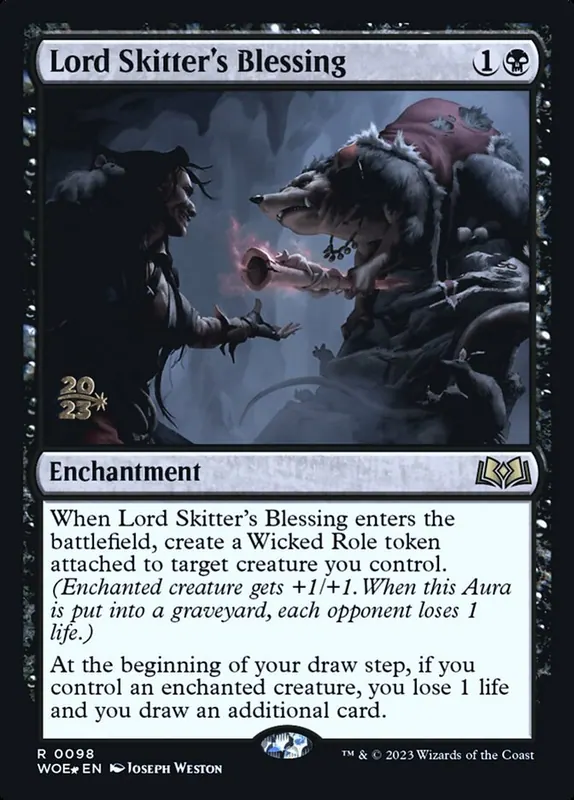 Lord Skitter's Blessing [Wilds of Eldraine Promos]