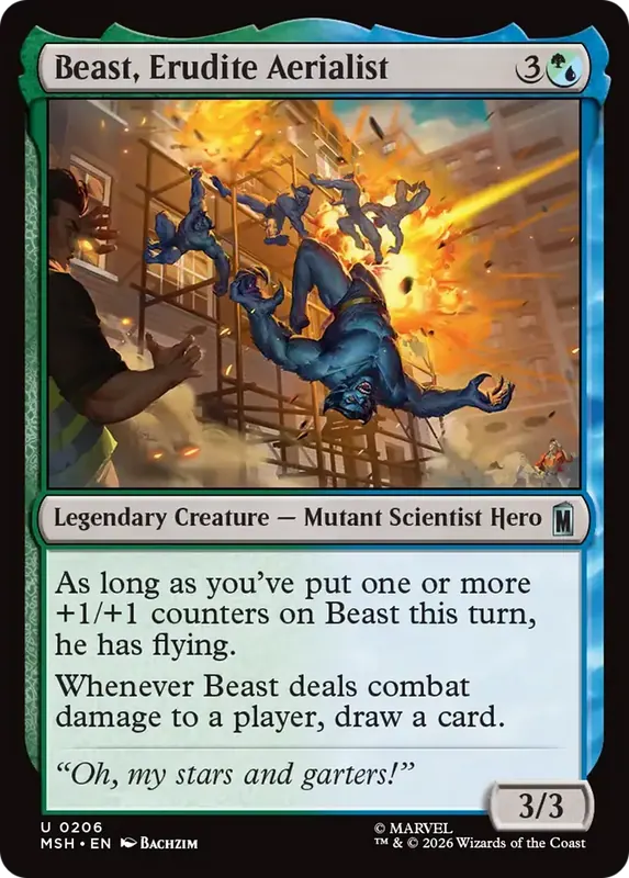 Beast, Erudite Aerialist [Marvel Super Heroes]