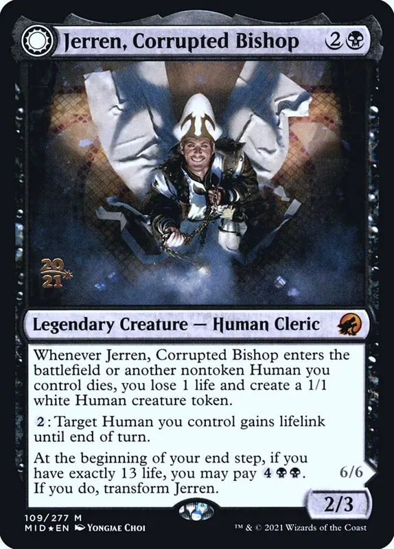 Jerren, Corrupted Bishop // Ormendahl, the Corrupter [Innistrad: Midnight Hunt Promos]