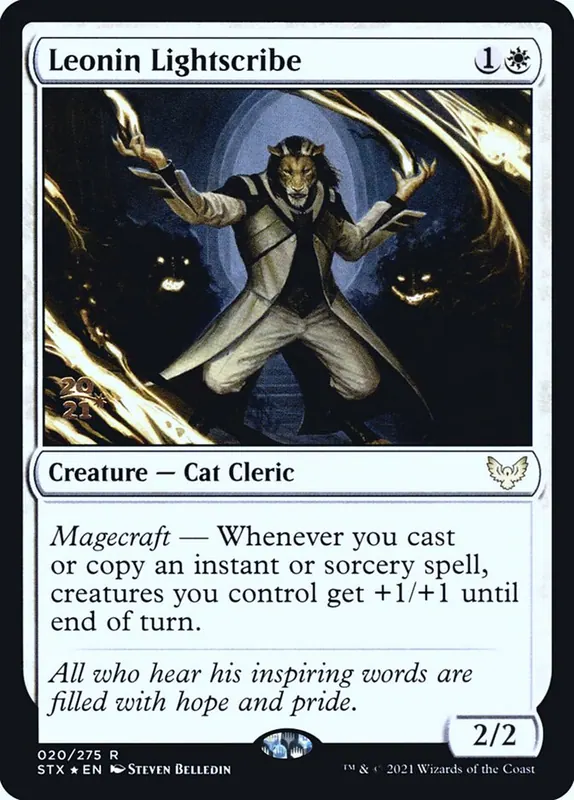 Leonin Lightscribe [Strixhaven: School of Mages Promos]