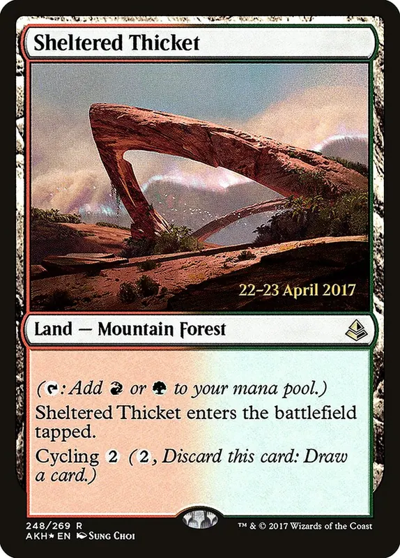 Sheltered Thicket [Amonkhet Promos]