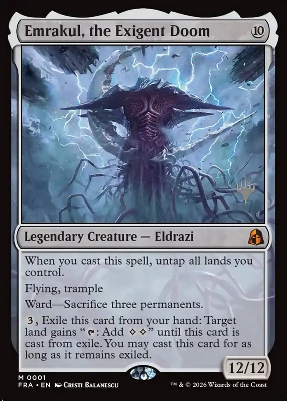 Emrakul, the Exigent Doom [Reality Fracture Promos]