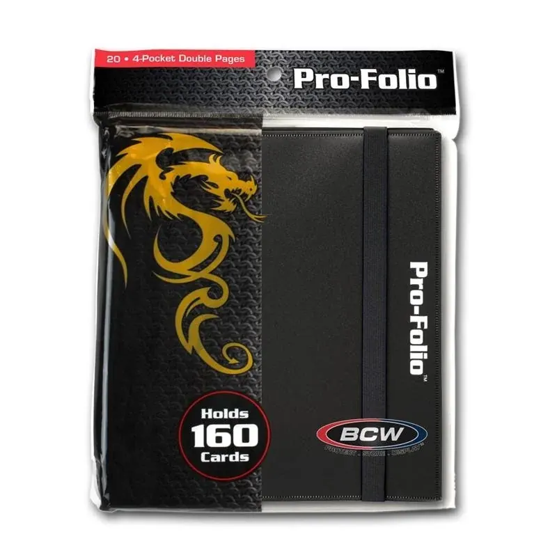 BCW GAMING PRO-FOLIO 4-POCKET BLACK