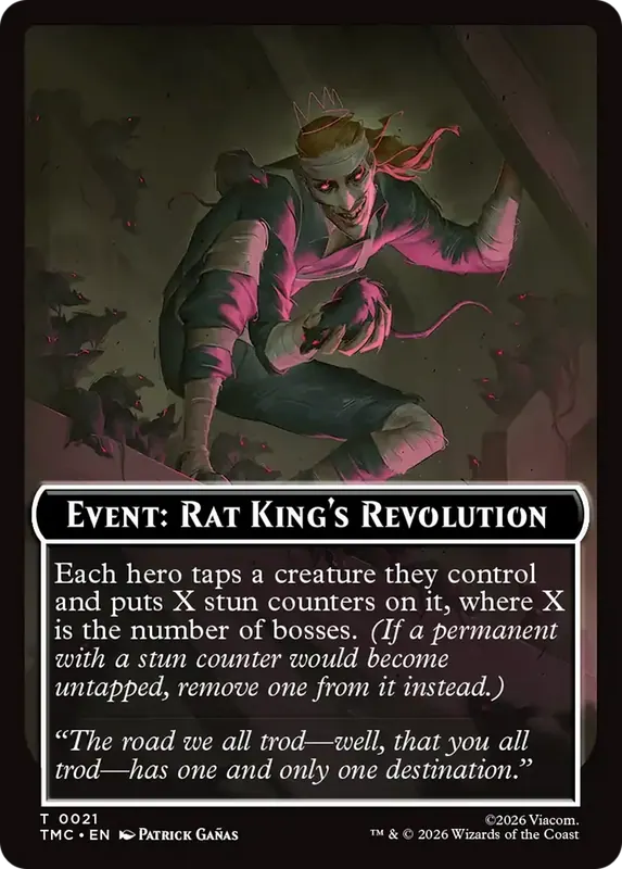 Event: Rat King's Revolution [Teenage Mutant Ninja Turtles Commander Tokens]