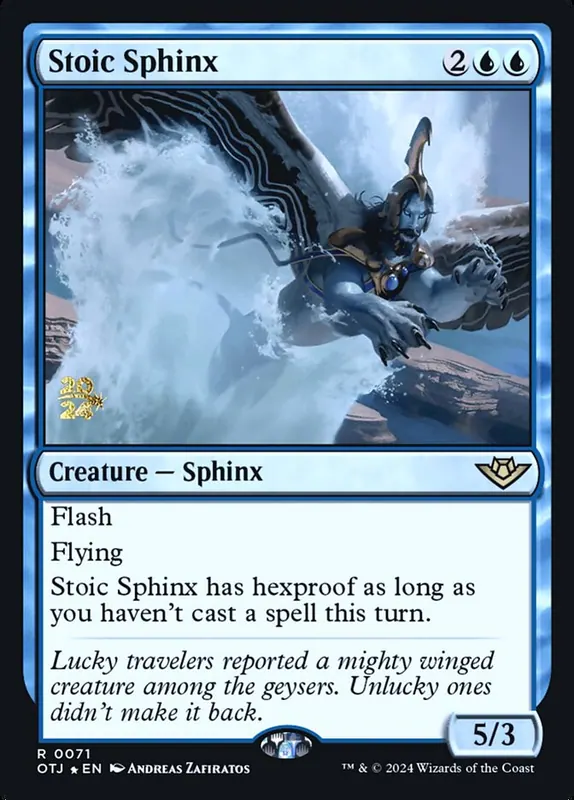 Stoic Sphinx [Outlaws of Thunder Junction Promos]