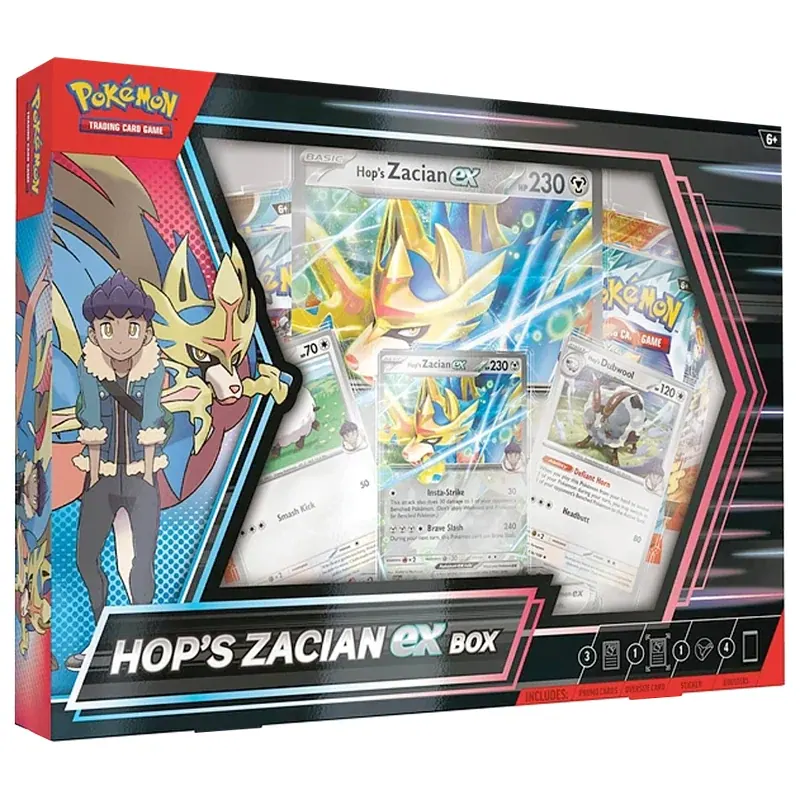 Pokémon - Hop's Zacian Ex Box - Ingles