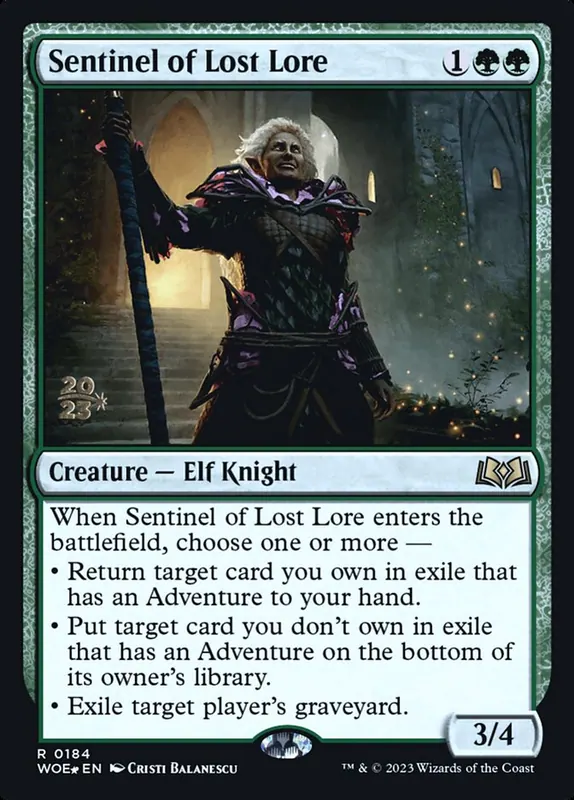 Sentinel of Lost Lore [Wilds of Eldraine Promos]