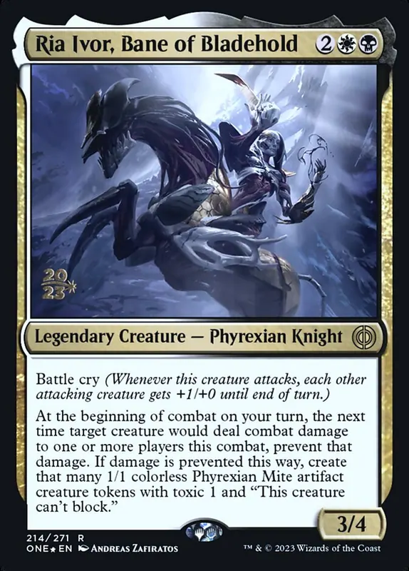 Ria Ivor, Bane of Bladehold [Phyrexia: All Will Be One Promos]