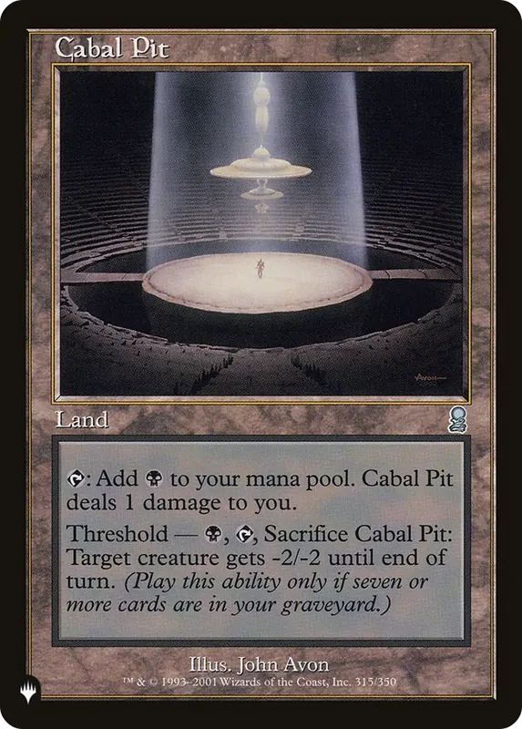 Cabal Pit [The List]