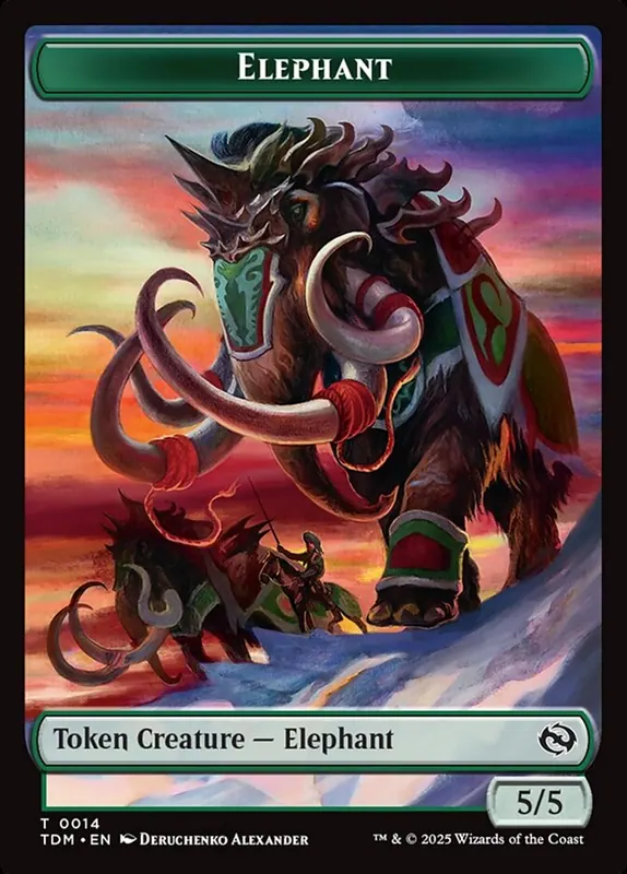 Elephant [Tarkir: Dragonstorm Tokens]