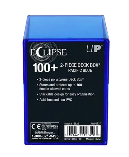 Ultra Pro Deckbox 2-Piece 100+ Eclipse Pacific Blue