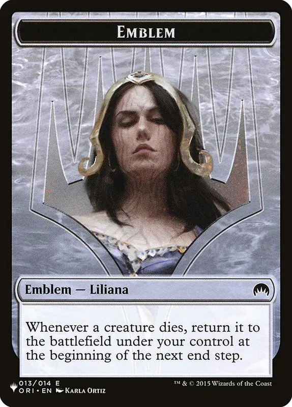 Liliana, Defiant Necromancer Emblem [The List]