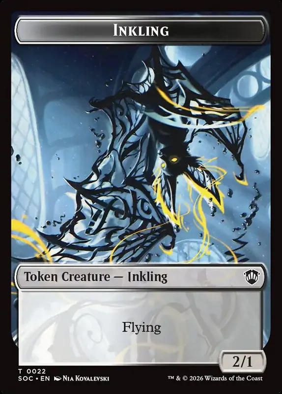 Inkling [Secrets of Strixhaven Commander Tokens]