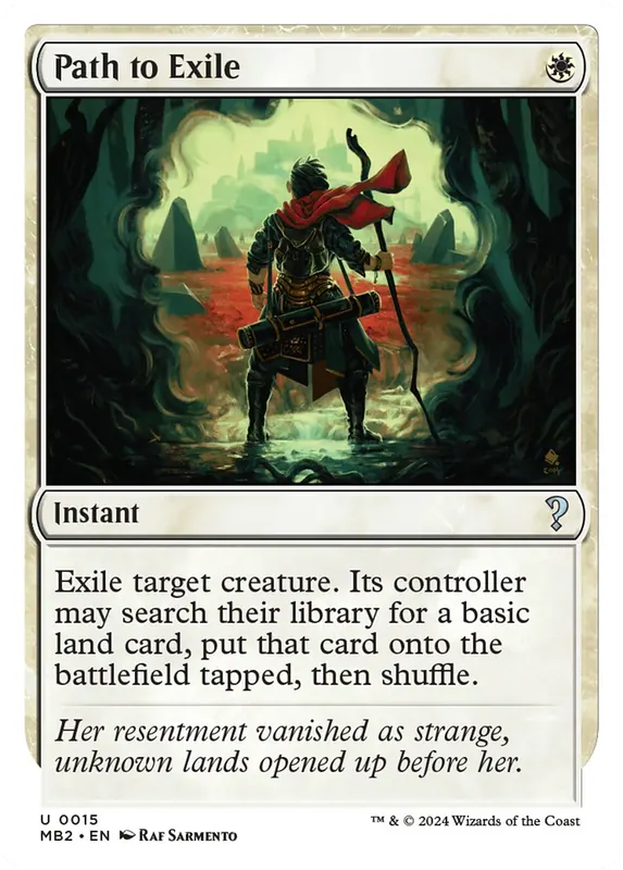 Path to Exile (White Border) [Mystery Booster 2]