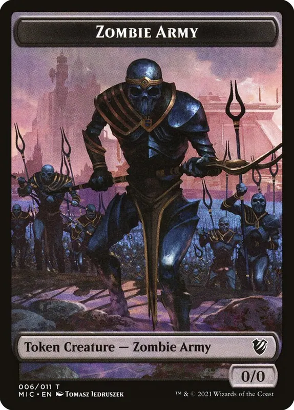 Zombie Army [Midnight Hunt Commander Tokens]