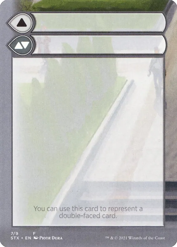 Double-Faced Substitute Card [Strixhaven: School of Mages Substitute Cards]
