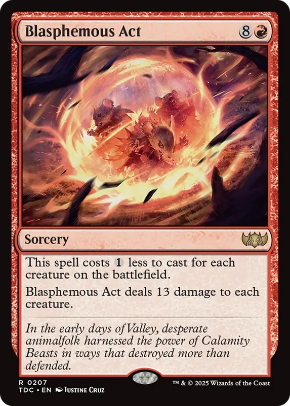 Blasphemous Act [Tarkir: Dragonstorm Commander]