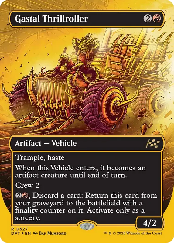 Gastal Thrillroller (Borderless) (First-Place Foil) [Aetherdrift]
